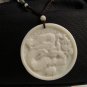 White.Pendant (Fengpei) car hanging.(Double-sided engraving)