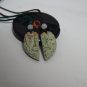 Beautiful natural purple jade. Dragon and phoenix match. Lover's style, amulet pendant - necklace.