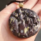 Natural plum jade pendant. Plum bamboo hanging parrot (valiant)... Natural plum jade pendant. Plum bamboo hanging parrot (valiant)...