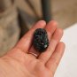 Natural dark green jade, hand-carved of 100%, zodiac snake pendant.Pendant