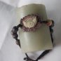 Natural purple robe jade, hand-carved.Weaving.Lotus (auspicious) bracelet.