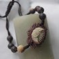 Natural purple robe jade, hand-carved.Weaving.Lotus (auspicious) bracelet.