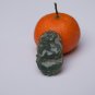 Natural dark green jade, Zodiac - Jade horse pendant. Necklace.