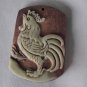 Purple jade, hand-carved rooster pendant herald the break.Good luck pendants.