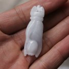 Natural white jade, hand carved bergamot (Lucky Hand) Pendant. Necklace. Natural white jade, hand carved bergamot (Lucky Hand) Pendant. Necklace.