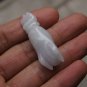Natural white jade, hand carved bergamot (Lucky Hand) Pendant. Necklace.