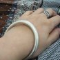 Antique Tibetan silver bracelet. Handmade vintage Tibetan silver yuan bar bracelet.