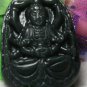 Natural dark green jade amulets (Buddhist goddess) Goddess of Mercy. · Pendant necklace.