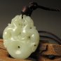 Natural and tian unsullied jade, hand-carved double - made and safe necklace pendant