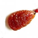 Natural agate carved amulet. (Avalokitesvara) Buddha. Pendant Necklace Natural agate carved amulet. (Avalokitesvara) Buddha. Pendant Necklace