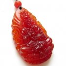 Natural carnelian hand-carved amulet.(Large Tathagata) Buddha. Pendant Necklace Natural carnelian hand-carved amulet.(Large Tathagata) Buddha. Pendant Necklace