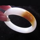 Natural white jade (fly Jiangse), hand-carved bracelets.