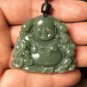 And Tian Qingyu stone, carved amulet pendant necklace meditating Buddha (Maitreya).