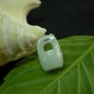 Natural white jade pendant.Hand-carved.Bucket, (world domination). Pendant necklace Natural white jade pendant.Hand-carved.Bucket, (world domination). Pendant necklace