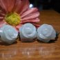 Natural white jade rings, hand-carved, peony flowers, hand-woven rings, charm (on prices)