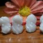 Natural white jade rings, hand-carved, brave, hand-woven rings, charm (pair price)