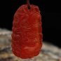 Excellent red agate pendant, hand-carved boy, a virgin. Couples pendant