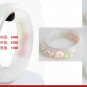 The sticky flowers natural agate bracelet bracelet widened thickened white.