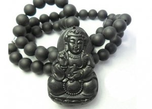 (Si Bin Stone) Guanyin pendant amulets, necklaces, pendants evil spirits.