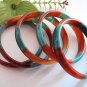 Two-color agate bracelet, hand-carved agate bracelet. (Each price)