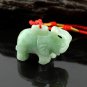 Natural white jade pendant, hand-carved elephant pendant, pendants, necklaces