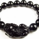 The real Si Bin stone, transfer beads plus brave bracelet.The rubber band strung together.