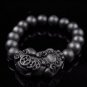 The real Si Bin stone, transfer beads plus brave bracelet.The rubber band strung together.