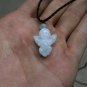 Natural white jade, hand-carved, lucky charms. Angel · pendant necklace