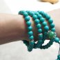 Tibetan Buddhist prayer beads, 8mm turquoise, meditation, yoga hot beads, necklaces.