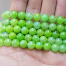 Natural green agate, 8 mm beads, Tibetan Buddhist prayer beads, meditation, yoga beads.