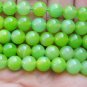 Natural green agate, 8 mm beads, Tibetan Buddhist prayer beads, meditation, yoga beads.