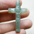Natural gray jade, the cross of Jesus Christ. Talisman necklace pendant Natural gray jade, the cross of Jesus Christ. Talisman necklace pendant