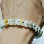 Color jade bracelet. Hand-woven, colored jade bracelet clasp of peace.