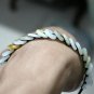 Color jade bracelet. Hand-woven, colored jade bracelet clasp of peace.