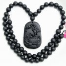 Natural Si Bin Stone (red-crowned crane) and tortoise.Fortunately, yes. 8 mm stone bead necklace