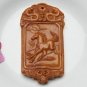 Retro yellow jade pendant, hand-carved necklace pendant (BMW). Height of about 102mm.