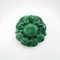 Carved by hand, full of green jade (double) bold (Fuk). Necklace pendant