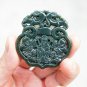 Manual two-sided openwork.Kunlun jade, (retro) the Guanyin SongZi.(Lucky).Pendant.49x47mm.