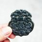 Manual two-sided openwork.Kunlun jade, (retro) the Guanyin SongZi.(Lucky).Pendant.49x47mm.