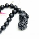 6 mm bead necklace pendants, natural Si Bin Stone, brave.26x13x7mm