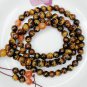 Tibetan Buddhist prayer beads - natural yellow Tiger Eye the 8MM bracelet, 108 yoga meditation