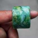 The natural color of the hand-carved jade ring, (trigger finger) (about 23 mm) diameter, 25 mm wide The natural color of the hand-carved jade ring, (trigger finger) (about 23 mm) diameter, 25 mm wide