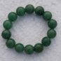 Natural oil green jade, handmade, 12 mm, 14 yuan bead bracelets, rubber band string
