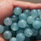 Sky blue jade beads, a single diameter of about 13 mm (40 to a pack)