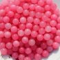 Pink jade beads, a single diameter of about 13 mm (40 to a pack)