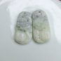 Natural Zibai green emerald. Fortunately Fengpei (auspicious) emerald necklace pendants 37x19x7mm