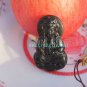 Natural dark green jade Guanyin Bodhisattva amulet. The necklace pendants 48x28x5.5 mm
