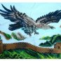 Wings eagle, grand plans, living room painting cross-stitch finished 150 x60CM