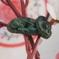 Handmade, dark green, the auspicious ornaments and brave wishful. Necklace Pendant 37x19x10mm