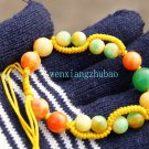 Color (jade) beads 10 mm 6 of +8 mm 8 beads + green beads hand-woven (bracelets). Color (jade) beads 10 mm 6 of +8 mm 8 beads + green beads hand-woven (bracelets).